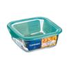 Panier-repas Carré - Luminarc - Keep'n Lagon - 380 Ml - Bicolore Turquoise - 6 Unités