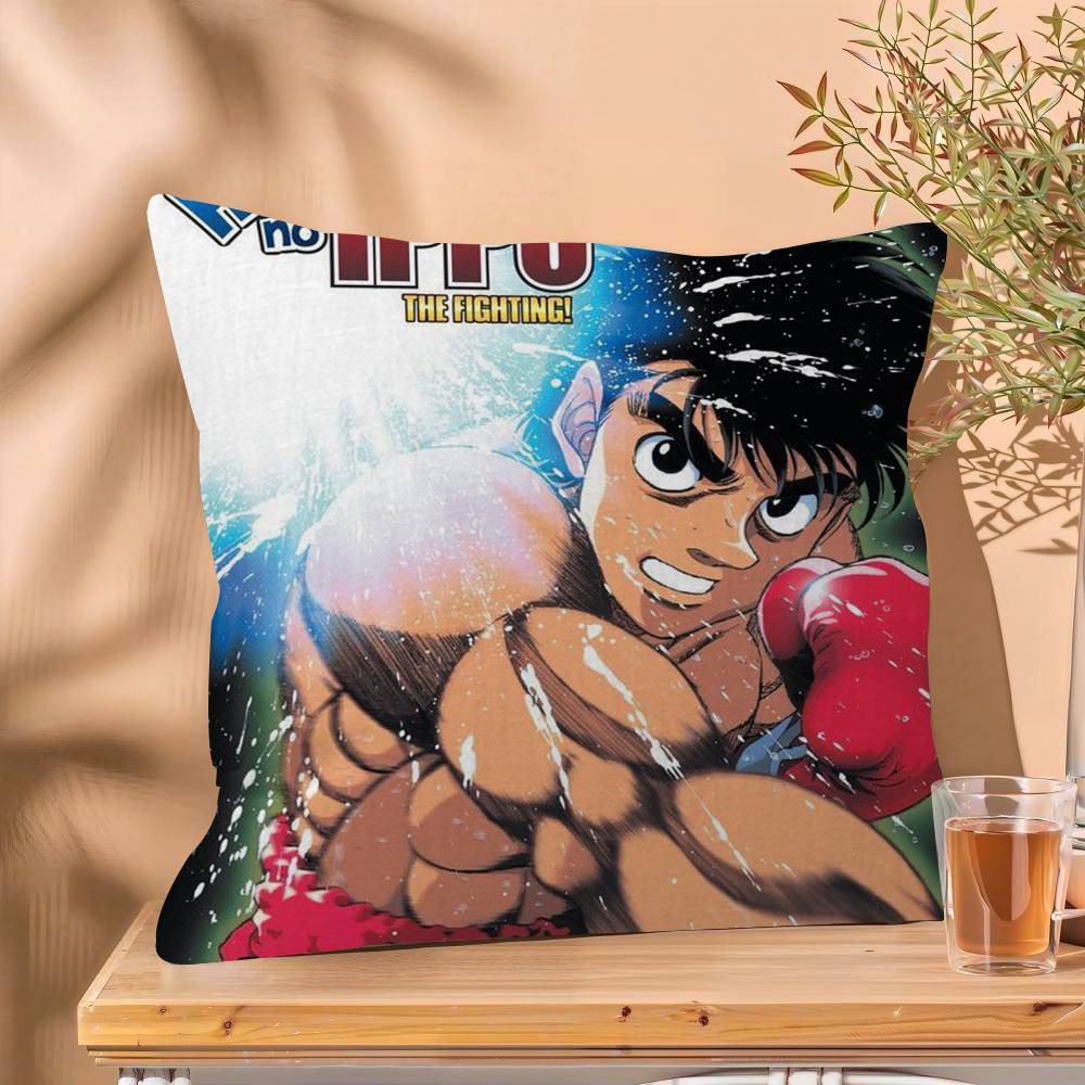 H-Hajime No Ippo Anime Boxing Personalized Pillow Cover Kids Bedroom Wild Party Decor Pillowcase Kid Birthday Shower Gift
