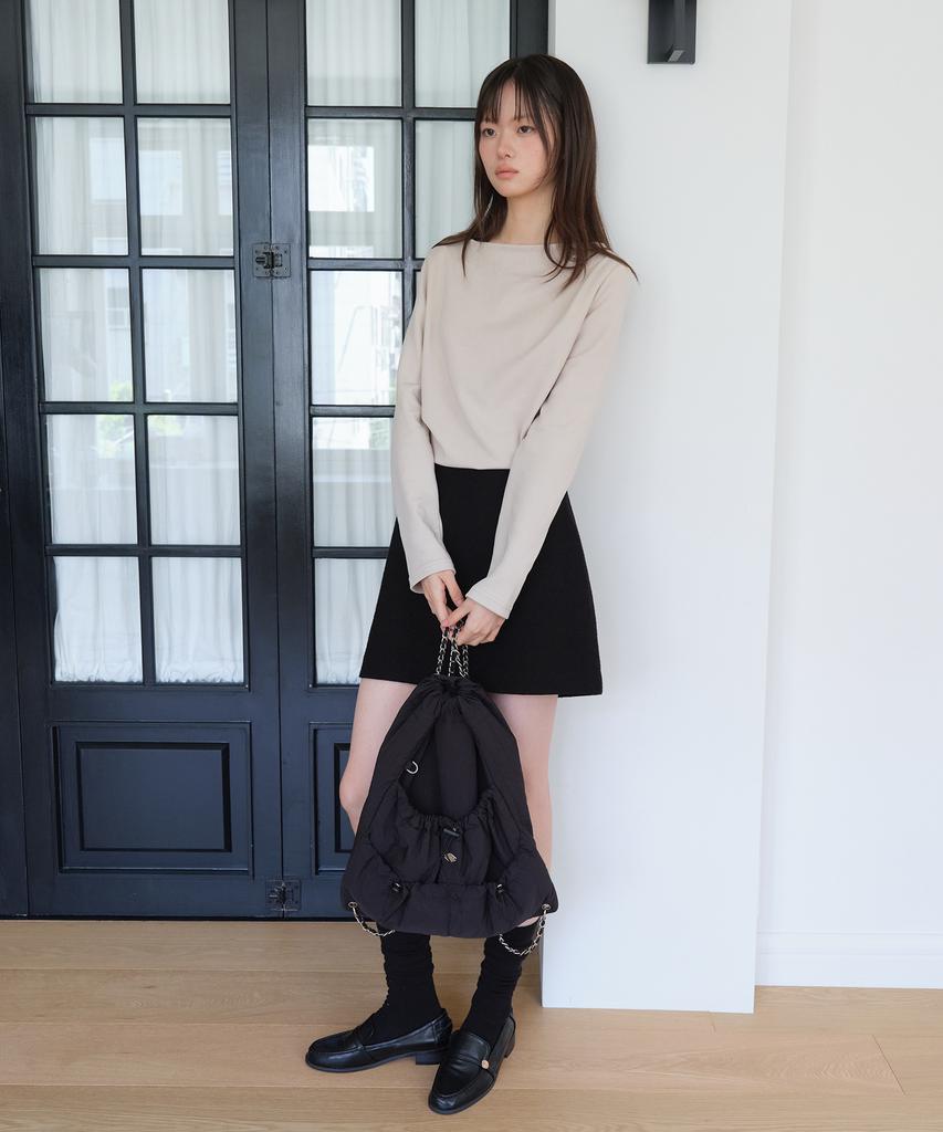 Yuppe Ribbon Chain BackpackBlack