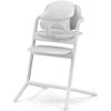 CYBEX - Chaise Haute Évolutive - Pack 3 En 1 - LEMO 2 - Blanc - Réglable En Hauteur Et En Profondeur - Set Bébé Inclus