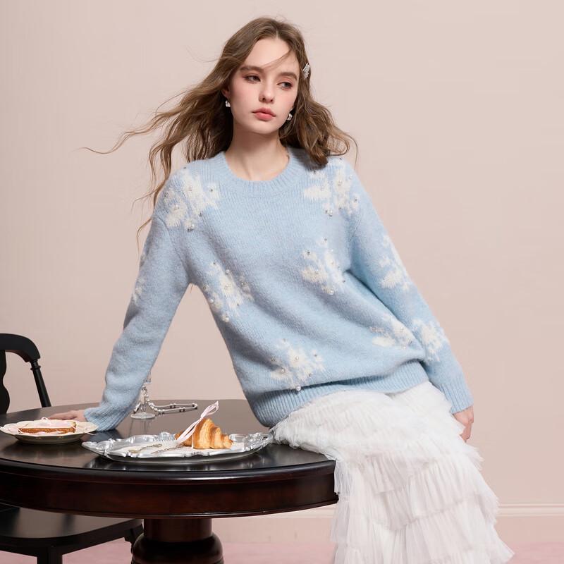 

Sancai Women s 2025 Winter Drop Shoulder Knit Sweater M