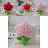 Cute Plush Floral Keychain Adorable Accessory For Women Bags And Cars