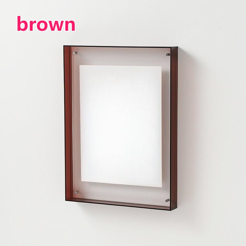 Colorful Acrylic Photo Frame Table Wall Hanging Ins Transparent Acrylic Picture Frame Poster Display Stand Home Ornaments Decor