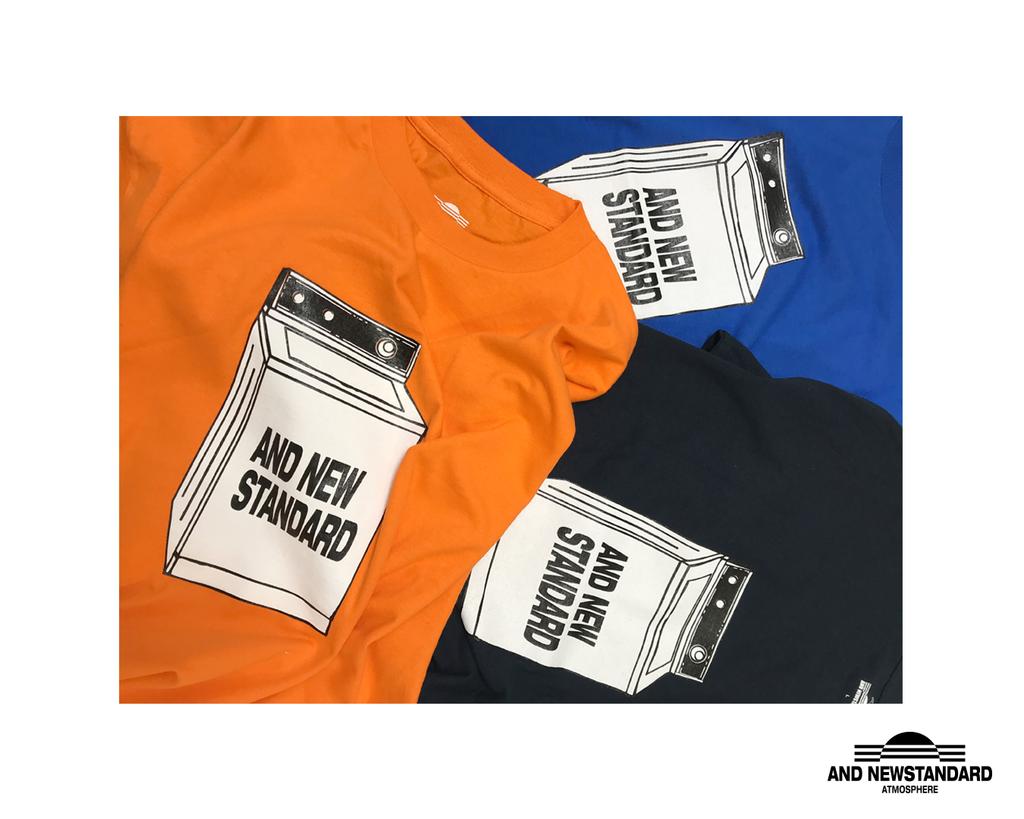 AND NEWSTANDARD Washing Machine T-Shirt (Navy)