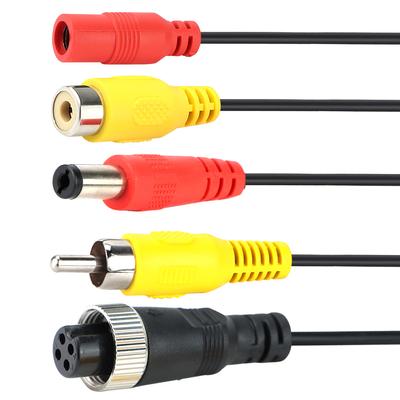 Arrival 4Pin Aviation Head Male/Female To RCA Male/Female DC Cable Plug Adapter Converter For Car DVR Monitor CCTV Camera