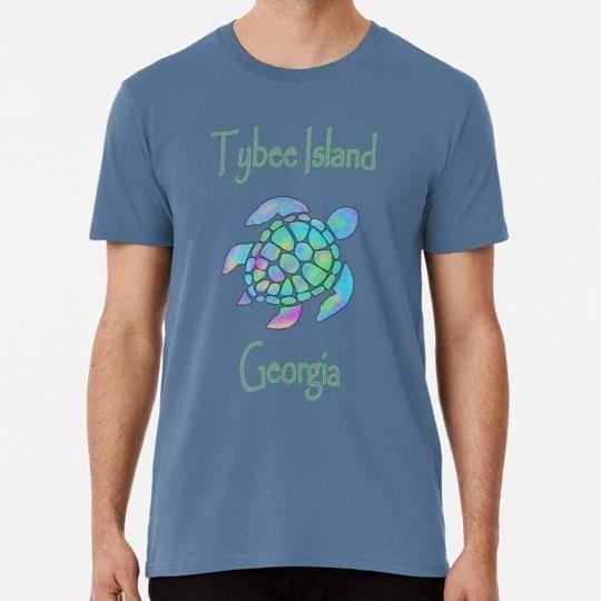 Tybee Island Georgia Sea Turtle Size S to 5XL Made in the USA T-shirt L