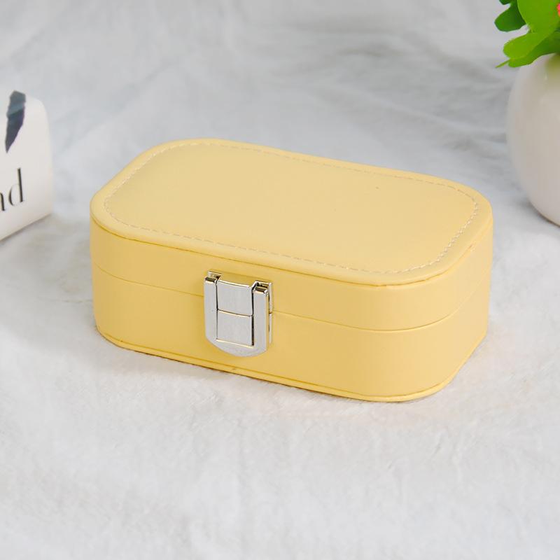 Einfache Druckknopf Schmuckaufbewahrungsbox Koreanische Version Tragbare Ohrringe Aufbewahrungsbox Halskette Ringbox