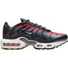 New Nike Air Max Plus Anti Kick Cushioning Low Top Kids' Running Shoes Black Red Teenagers CD0609-604
