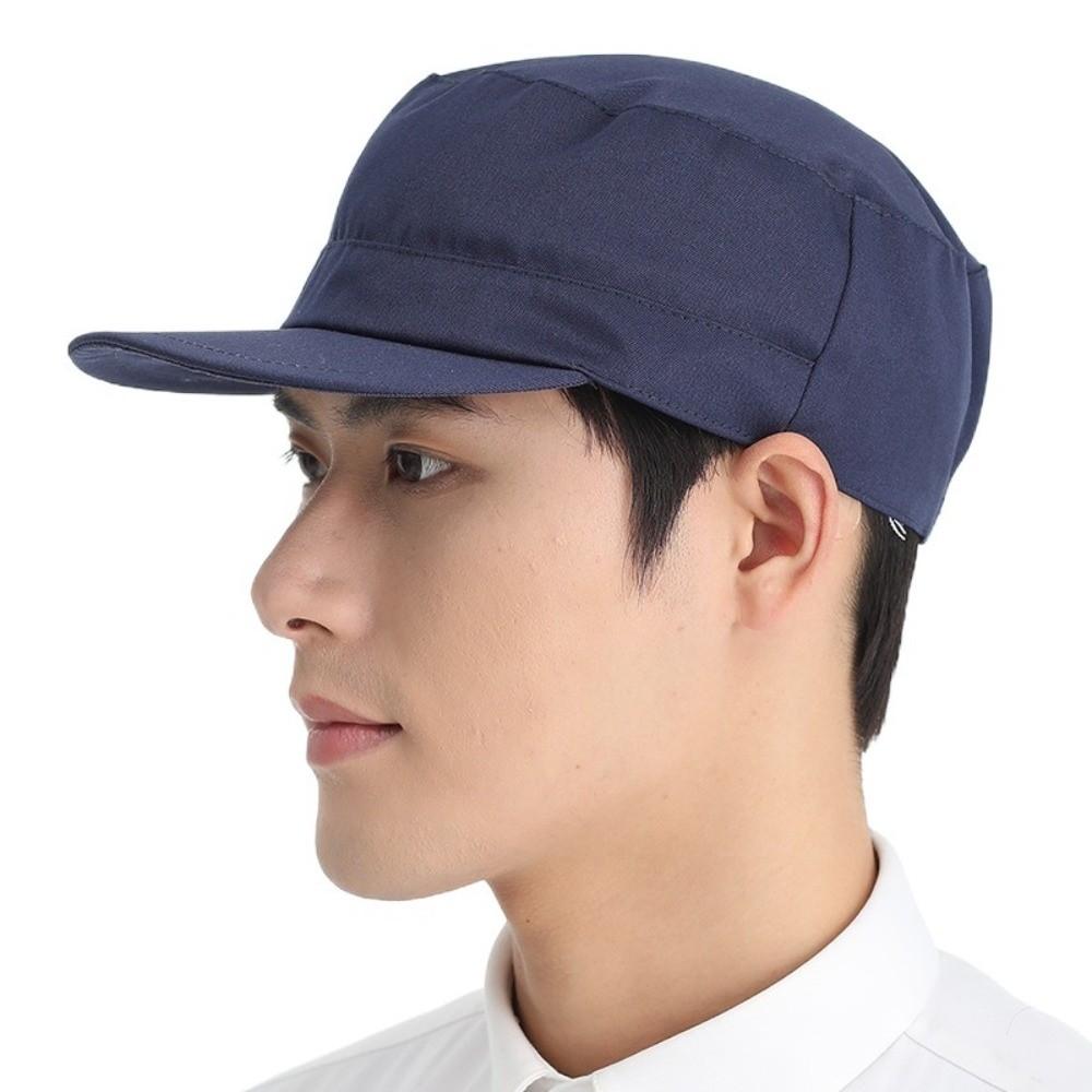 Durable Work Hat Dust-proof Chef Hat Cooking Cap Mesh Work Hat  Work Wear