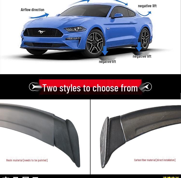 Carbon Fiber Rear Wing Spoiler for 2015-2023 Ford Mustang Mach-E