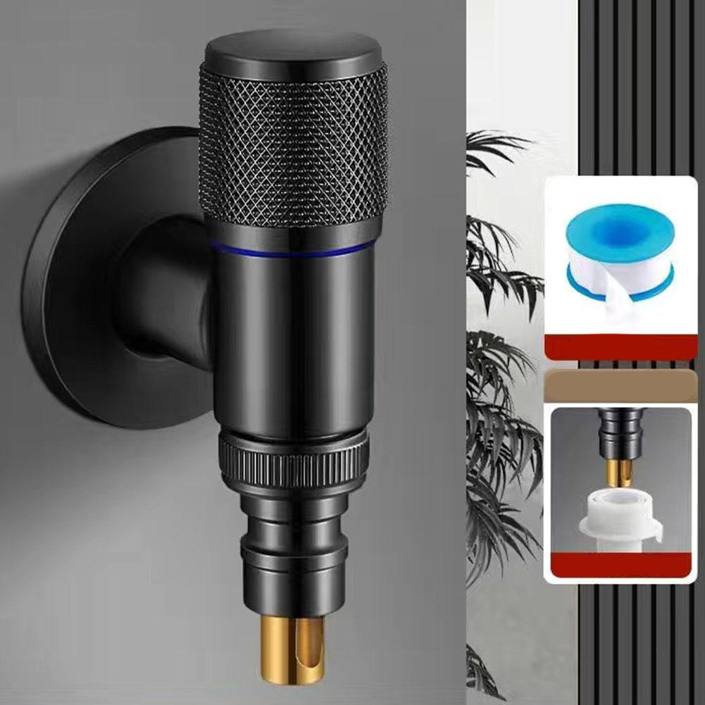 Simplified Home Plumbing Multifunctional Angle Valve in Robust Stainless Steel Material to Prevent Leakage Effectively