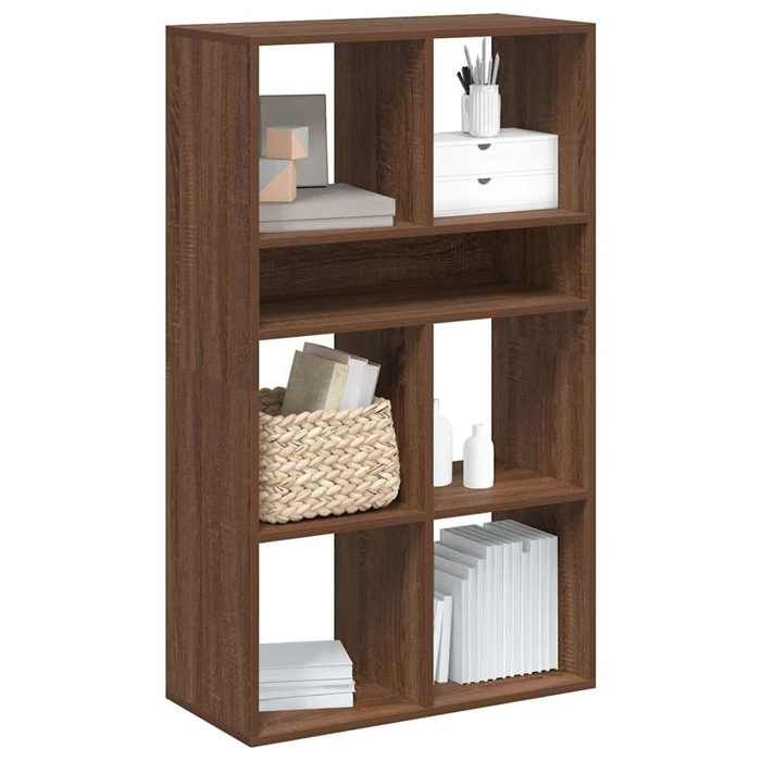 VidaXL Bibliothèque chêne marron 66x31x112 cm bois d'ingénierie, armoire de rangement, étagère de rangement, unité de 860307