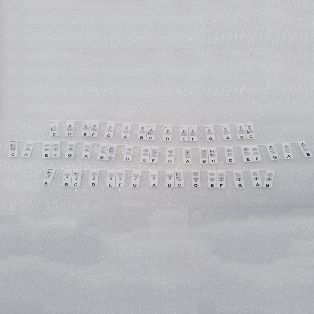 1 x 88 Key Piano Keyboard Sticker Silica Free paste Gel Gift For Kids/Beginner