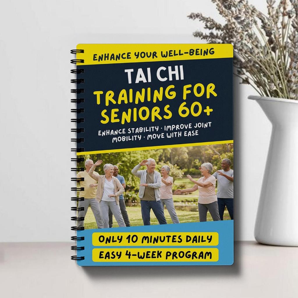 28-Day Chair Tai Chi Notebook: Tai Chi for Over 60s