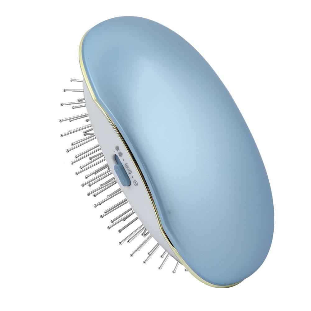 

Portable Electric Ionic Hairbrush Takeout Mini Hair Brush Comb Massager Hairbrush Bristle&Nylon Curly Detangle For Styling Tool синий