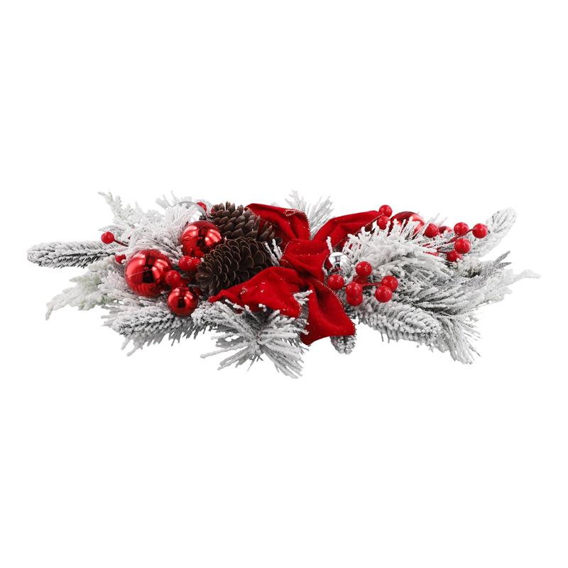 5X Christmas Swag, Stair Christmas Garland For Stairs, Door, Fireplace, Outdoor Indoor Christmas Decor 60X30cm Red