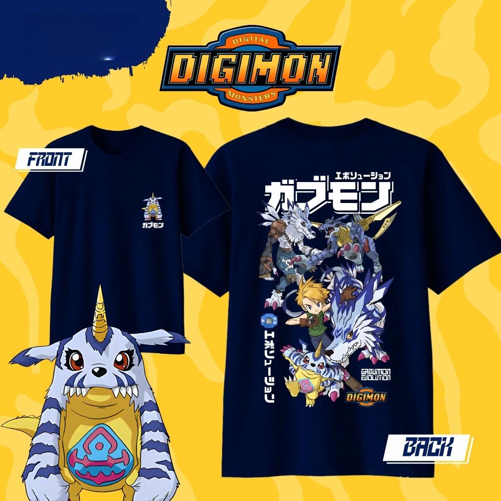 

2026 Summer Digimon Adventure Agumon Evolution Pure Cotton Tshirt for Unisex and Womens Parentchild Short Sleeved Soft Tshirt S