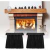 Wood Handle Fireplace Brush Head Coconut Palm Bristles