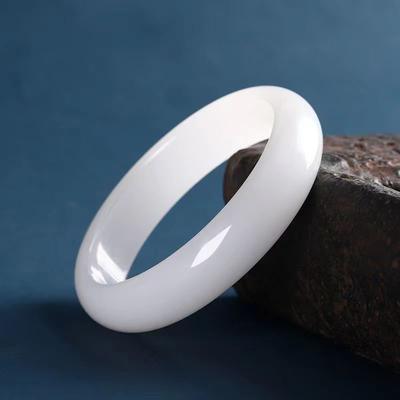 1 Pc Natural Jade Bangle Fashionable Charm Jade Bangle Women's Gift