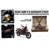 Scheinwerfer X & Handgriff "Gurt Tan Passend für Alle Harley Davidson Modell Motorrad"