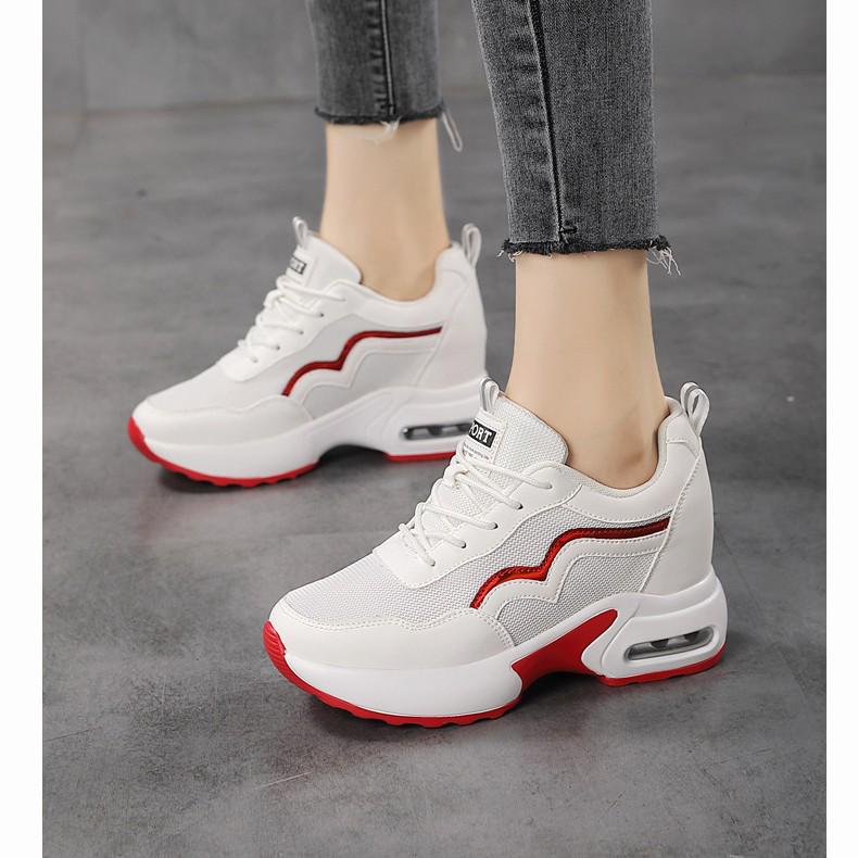 Women's Air Cushion Thick Sole Casual Sports Shoes: Versatile Height-Increasing Summer Footwear