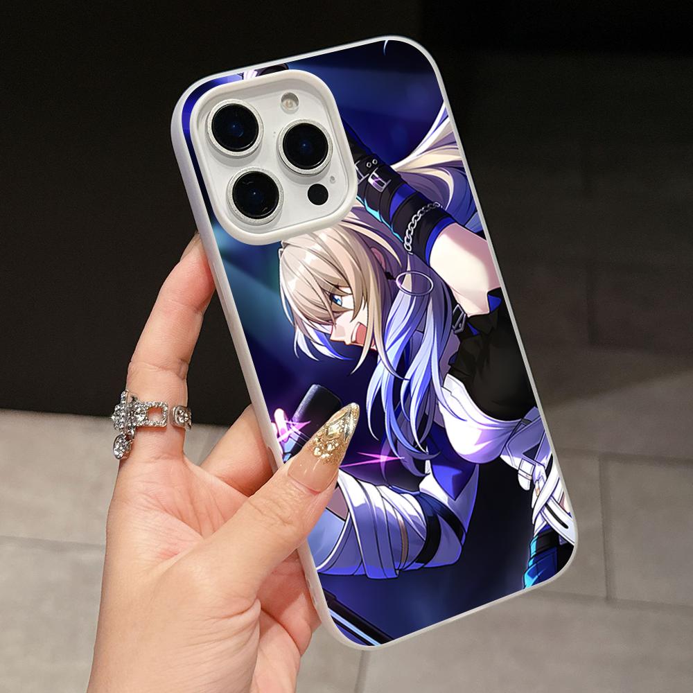 

HSR Serval Jelly Double layer White Mobile Phone Case for iPhone 17 16 15 14 13 12 11 Air Pro Max Plus Protective iPhone 11