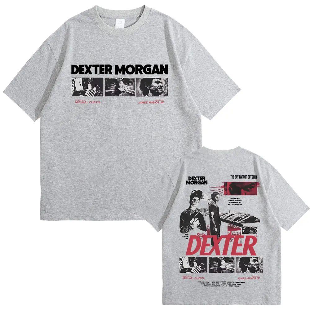 2025 Casual 100% Cotton Retro T-Shirt Men's Fashion Extra Large Streetwear Limited Edition Dexter Morgan Bay Butcher Trends Y2K