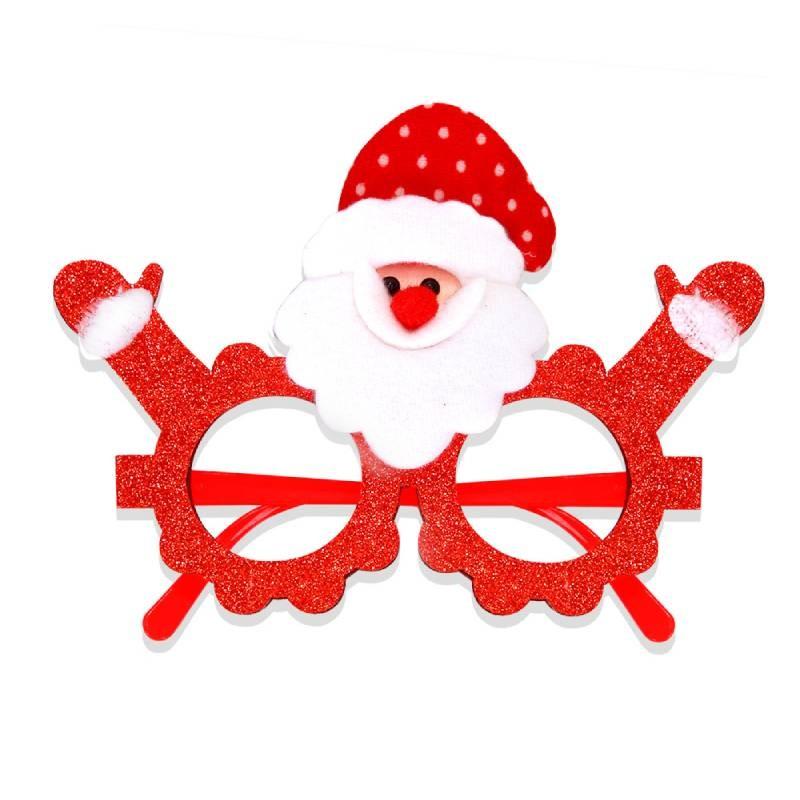 Christmas Santa Decoration Claus Snowman Glasses Adult Child Xmas Props Party