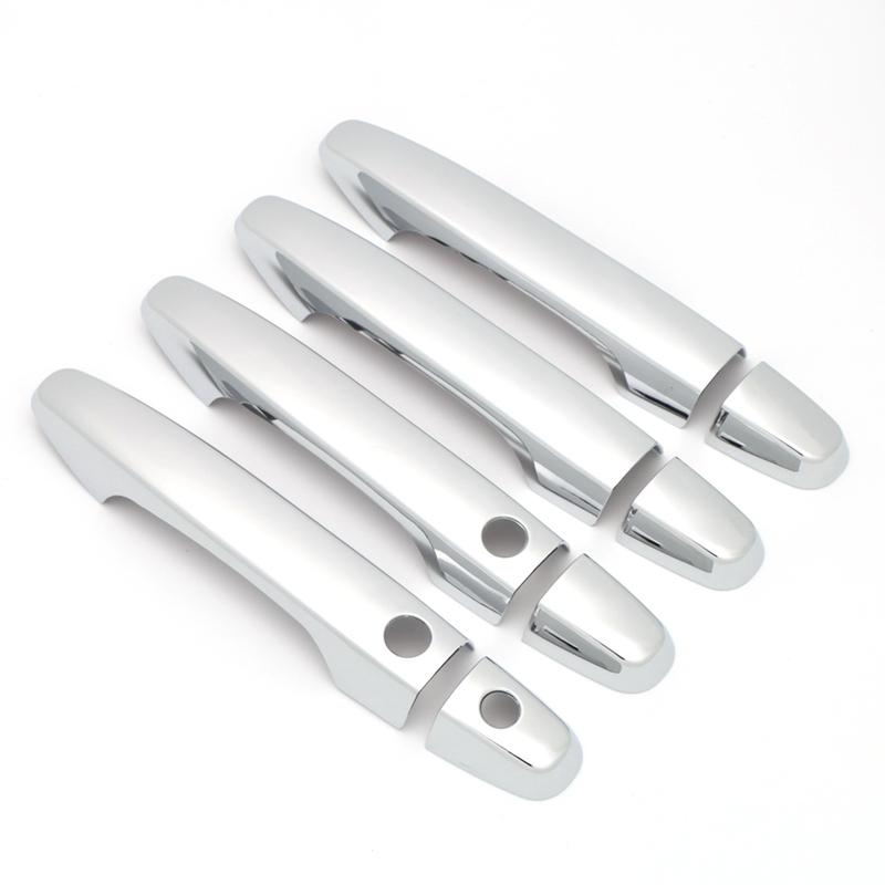 For Honda JADE 2014 2015 2016 2017 2018  ABS Chrome Carbon Fiber Black Door Handle Cover Trim Sticker Car Styling Accessory