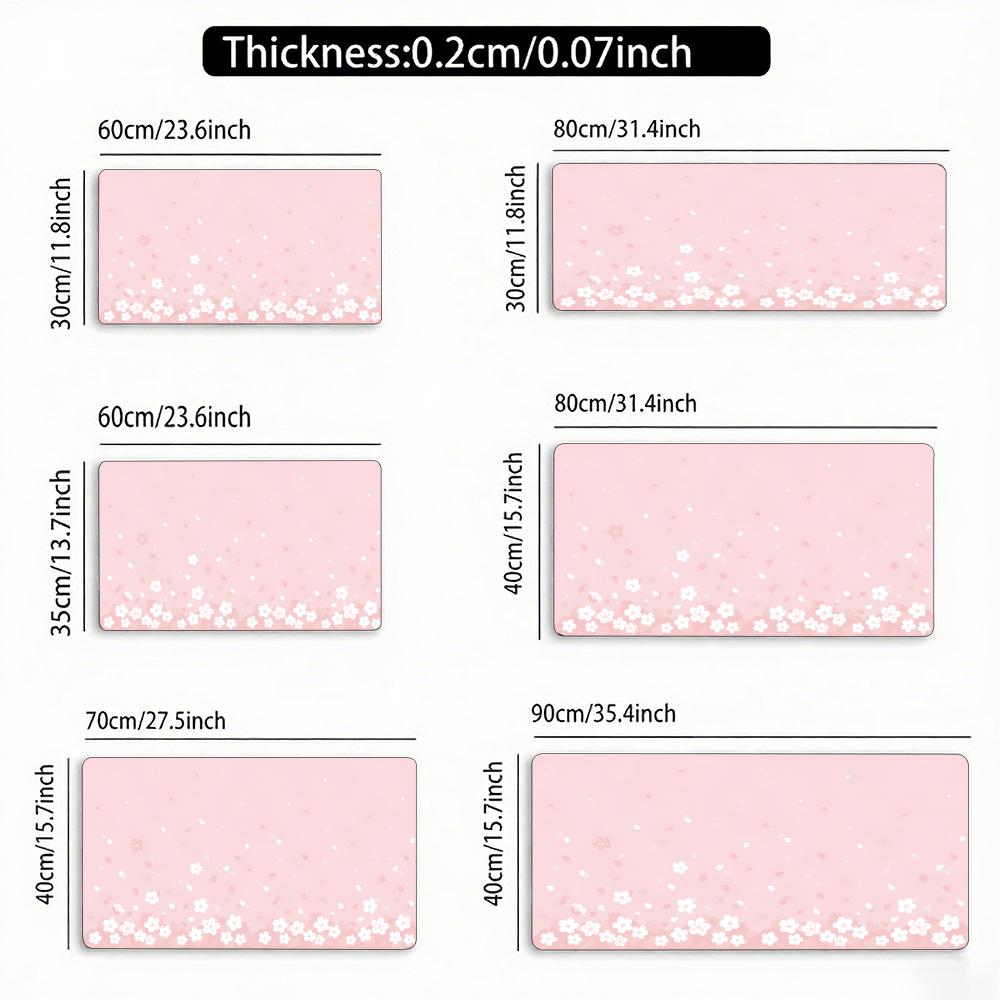 Blue Cherry Blossoms Mousepad Home Computer Table Large Pc Mouse Pad Art Sakura Keyboard Mause Rug Desk Mat Offices Accessories