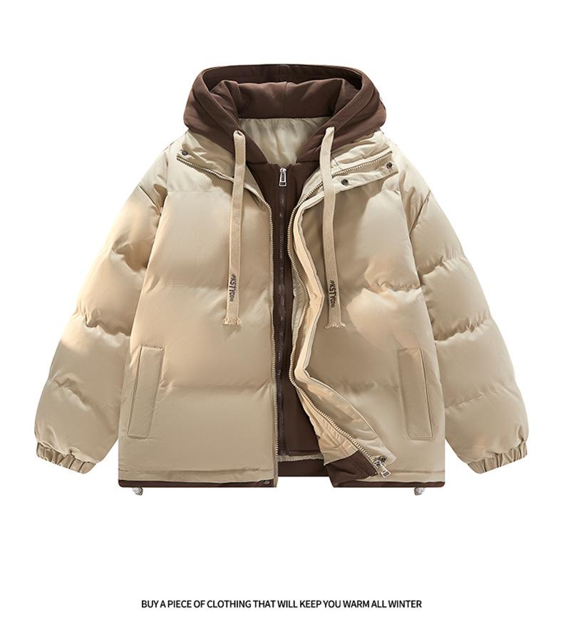 Men's Two-Piece Knit Outerwear - New Winter Style Cotton Jacket
