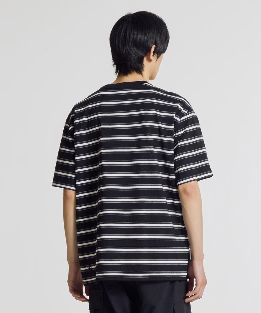 Nyuballanseu Nbneg21583 / Uni Track Club Striped Short Sleeve Tee (Black)