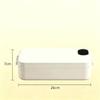 Rechargeable Heated Lunch Container with Touch Panel, Type C Charging and Carry Friendly Structure for Daily Meals