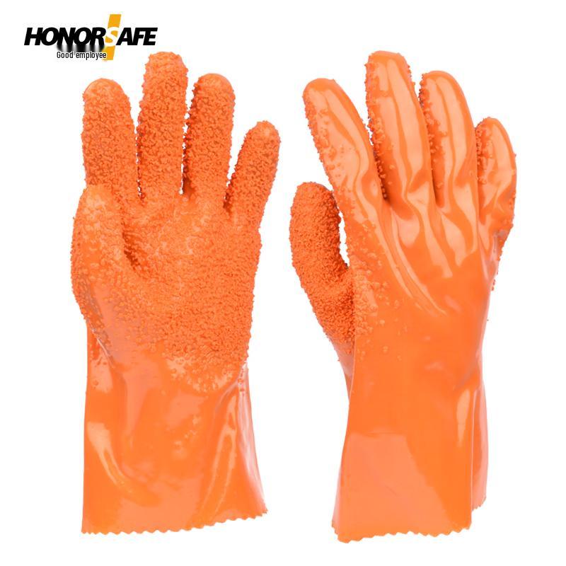 Granular Anti-Slip Waterproof Rubber Work Gloves