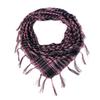 Mesh Yarn Desert Scarf with Tassels Soft Breathable Lightweight Outdoor Neck Piece Unisex Fashion Accessory