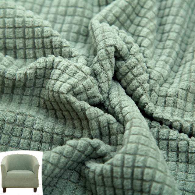 Jacquard Sofa Cover Soft Stretch Polar Fleece Single Seater Club Couch Slipcovers Elastic Armchair Covers Furniture Protector