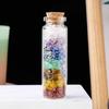 Natürliche Kristall Wunschflasche Heimdekoration Mineralchips Quarzstein Chakra Edelstein Glücksbringende Treibglasflasche Geburtstagsgeschenke