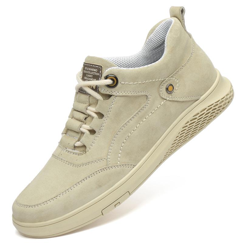 Men s 7cm Height-Boosting Retro Casual Sneakers - Trendy, Breathable, Thick Sole Sports Shoes 37