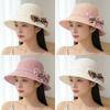 Bowknot Summer Sun Hat Foldable UV Protection Hats New Wide Brim Hat  Travel