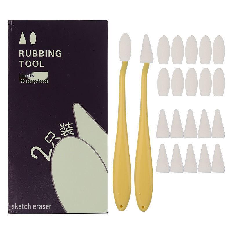 Sketching & Blending Tools Set: Blending Stumps, Sponge Ball, and Tortillon Paper