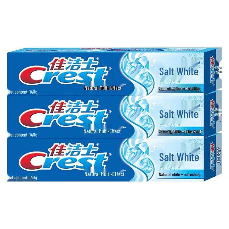 Crest Tea Clean Fluoride Toothpaste, 3 x 140g