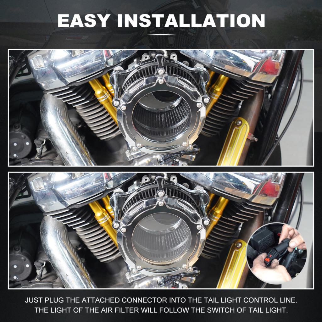 Air Filter Kit For Harley Touring Road King FLHR 2017-2022 Street Glide FLHX Road Glide Special FLTRX Electra Glide Police FLHTP