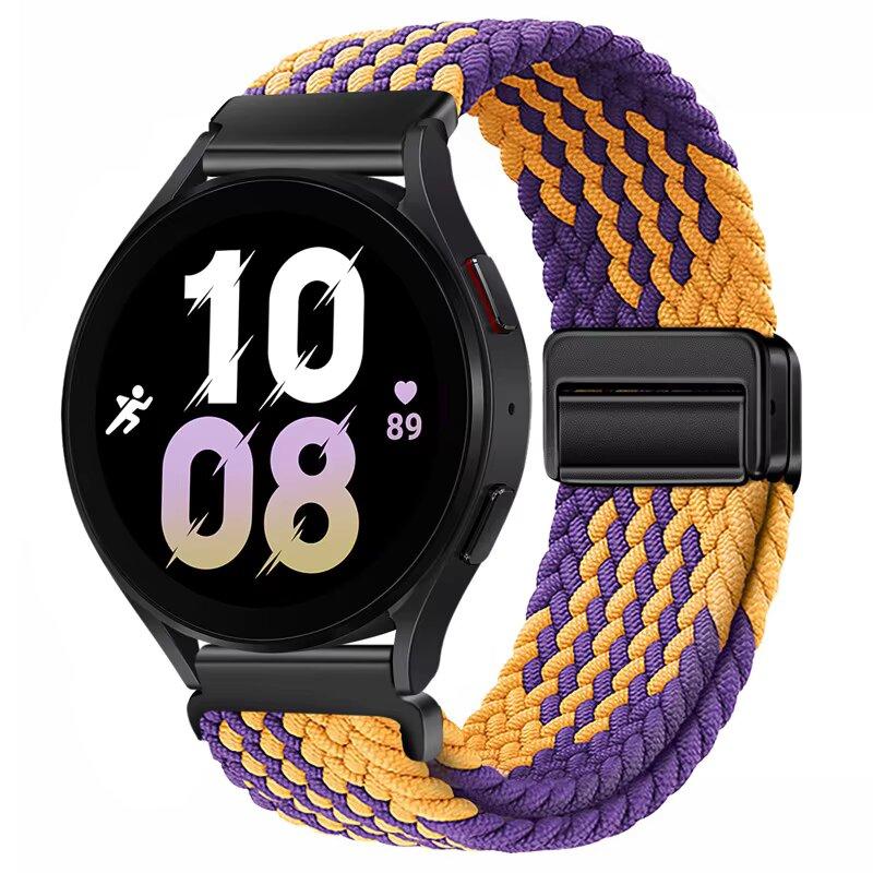 Weaves Nylon Loop Strap For Samsung Galaxy Watch8 40 44mm Magnetic Wristband For Galaxy Watch 8 Classic 46mm Band Sport Bracelet