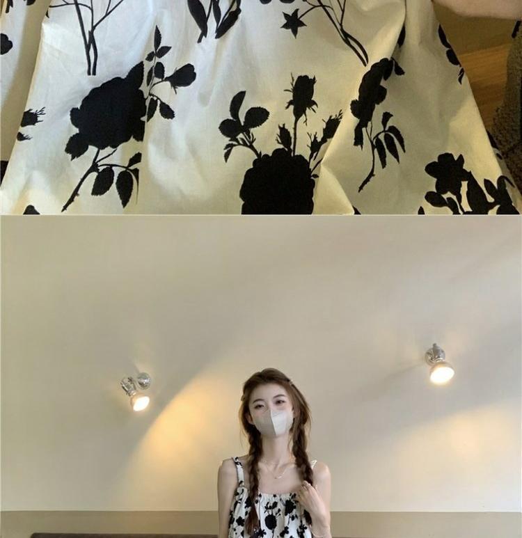 Extra Large Floral Camisole Vest for Plus Size Women - French Niche Design