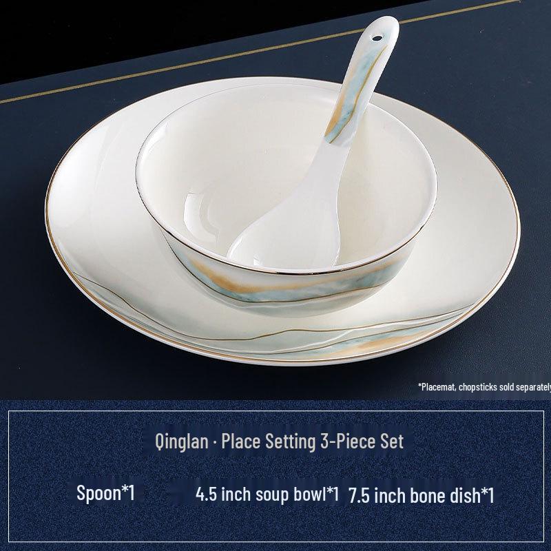 Набор посуды из костяного фарфора в китайском стиле Abay