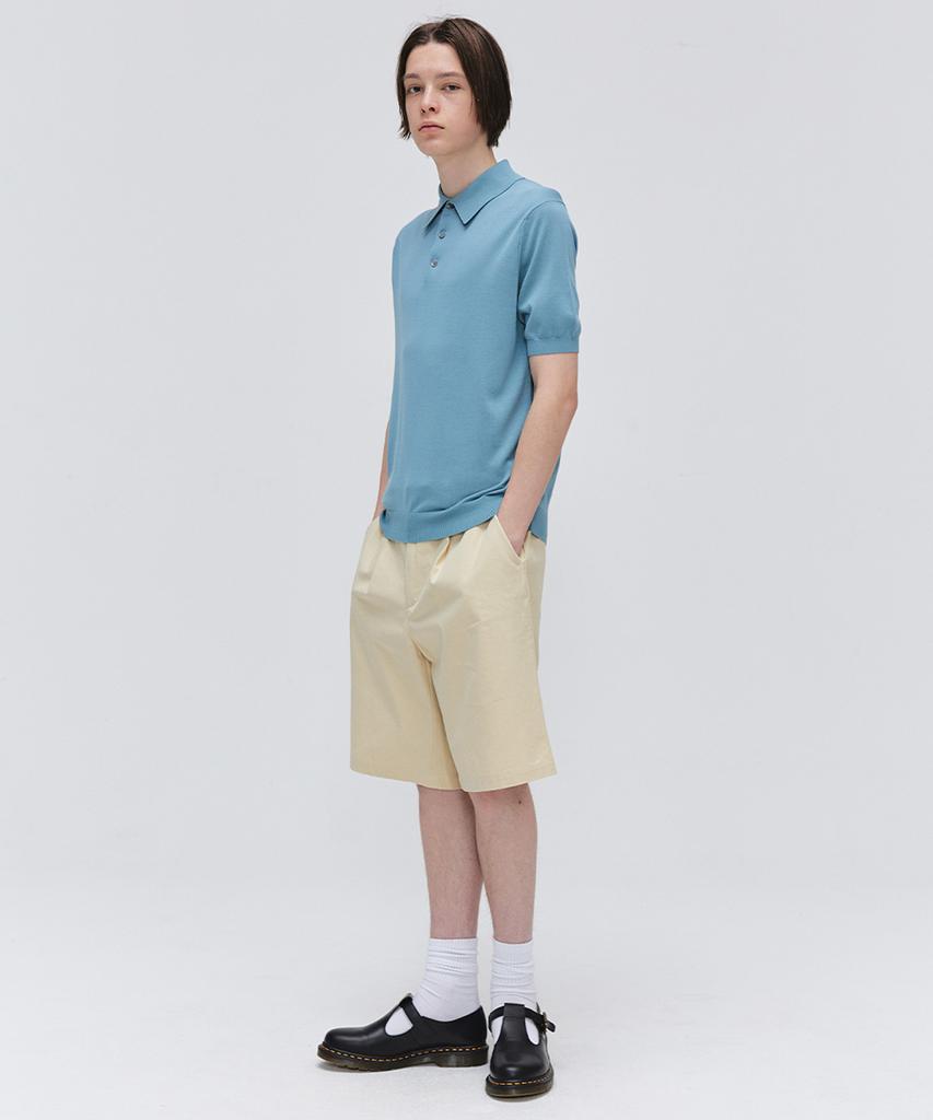 EZIO Soft Collar Half Knit_Peacock