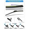 Natural Rubber Front Rear Wiper Blade For Renault Scenic I 1 RX4 2000 2001 2002 2003 Accessories Windshield Windscreen Brushes