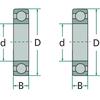 Deep Groove Ball Bearing 16002 Fi 15/32 , Steel