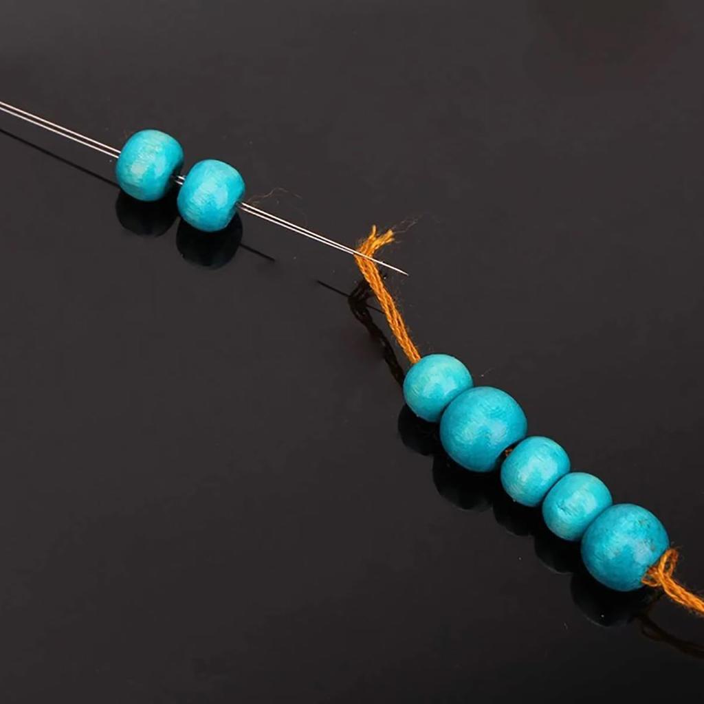 10pcs Beading Needle 5.5cm 7.5cm 10cm 11.5cm 12.5cm Lightweight Steel Big Eye Beading Needles for Jewelry