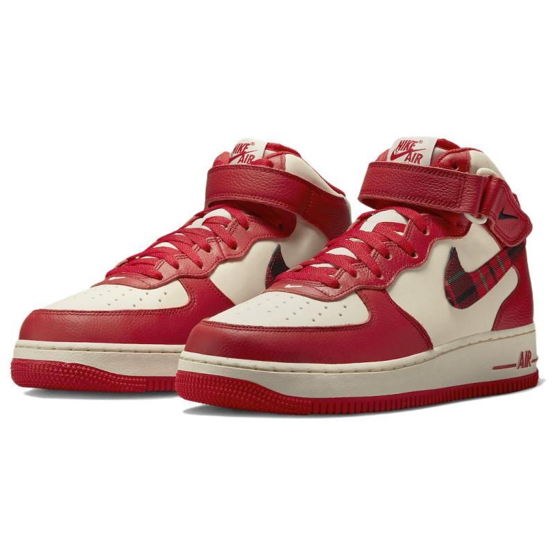 Nike Air Force 1 Mid '07 Lx 'Red Plaid' Sneaker DV0792-101
